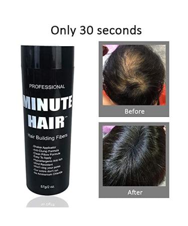 Biggie Sized 57g Dark Brown Hair Building Fibers Bottle - Refillable, High Grade Minute Fibers - Choose Your Color - Buy Online on SooperMarket.com