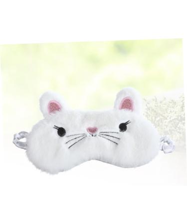 Premium White Sleeping Eye Mask - Comfortable Night Blindfold & Eye Shade for Restful Sleep | International Shipping Available - Buy Online on SooperMarket.com