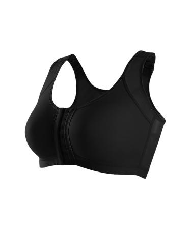 Angxiwan Bustier Women Seamless Bralettes Without Iron Fitness Seamless Wide Trainers Top Backproof Welding Sportwear Strong Hold Comfortable Cup Cups Soft Bas Black 3xl