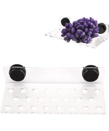 Cikonielf Magnetic Coral Rack Holder - 23 Hole Transparent Acrylic Aquarium Coral Bracket for Marine Tanks - Buy Online on SooperMarket.com