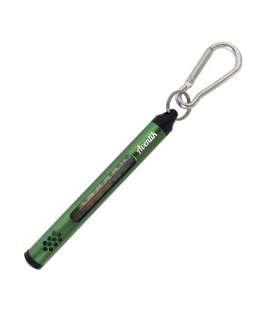 Aventik Fly Fishing Water Streamer Thermometer 20-120 Fahrenheit/Celsius Rotate Lake Thermometer Anglers Vest Pack Tool Gear Accessories Fly Fishing Carp Bass Sea Fishing(Green)