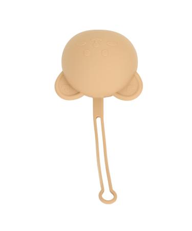 Silicone Pacifier Holder Case Portable Pacifier Case with Practical Strap Keeps Pacifier Clean (Coffee)