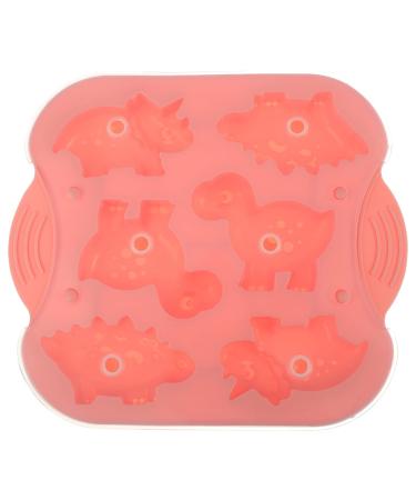 Zerodeko Cake Mold Silicone Molds Silicone Soap Mold Rice Container DIY Mold Ice Mold Baking Tools Chocolate 22.1X19.3X2.6CM Pink