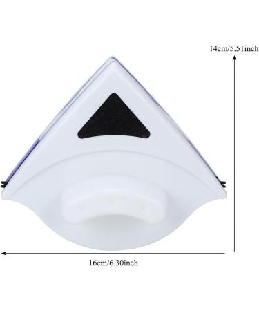 Double Side Magnetic Window Glass Cleaner Strong Magnetic Flexible Wiper Trilateral Design Built-in Sponge Suitable for Single-Glazed 3-8mm - Buy Online on SooperMarket.com