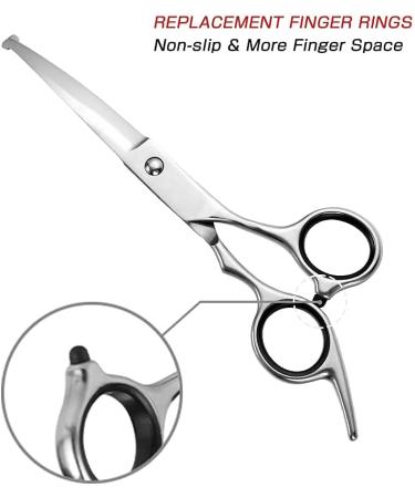 Professional Stainless Steel Dog & Cat Grooming Set - Round Tip Cups Scissors & Comb | 17x6.6x1.1 cm | International Shipping Available - Buy Online on SooperMarket.com
