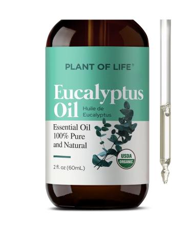 Plant of Life Essential Oil - 100% Pure and Natural - Therapeutic Grade Essential Oil with Dropper (Eucalyptus 2 oz (60mL))