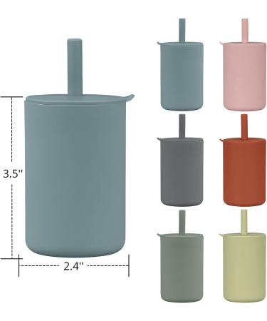 Silicone Sippy Cup Trainer for Toddlers - Unbreakable, Spill-Proof, Non-Slip Handles - 6oz (Ether) - Buy Online on SooperMarket.com