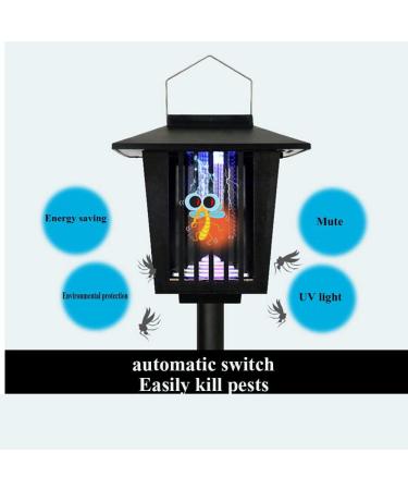 Solar Mosquito Killer Led Lights Mosquito Killer Bug Zapper Flying Insect Trap Solar Powered LED Light Bug Zapper Automatic Switch Ip65 Waterproof B Style - Buy Online on SooperMarket.com