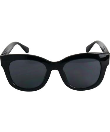 Stylish Retro Mini Glasses - Prescription Sunglasses with Thick Plastic Frame Free Case | Women's Reading Sun Glasses - 0.0 Diopters - Buy Online on SooperMarket.com
