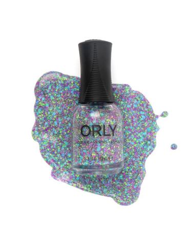 Orly Nail Polish 'Dancing Queen' Blue/Green/Purple Confetti Topper with Holographic Glitter