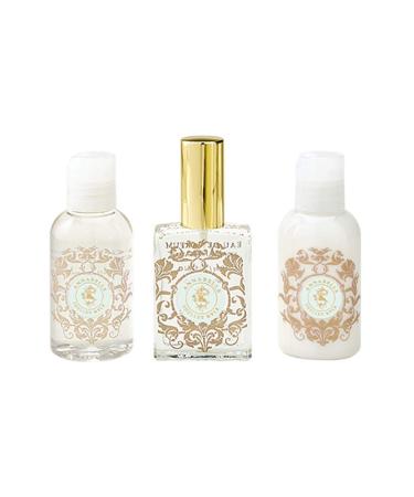 Shelley Kyle Annabelle Mini Gift Set Includes Travel Size Perfume Lotion And Shower Gel Packaged in Beautiful Cream and Gold Gift Box with Ribbon - Buy Online on SooperMarket.com