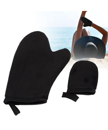 Tanningfor Totally Even Self Tanning Lotion Apply Solid & Comfortable Double Sided Design Thumb Area for Slip Protection Suitable and Other Lotions (Black)