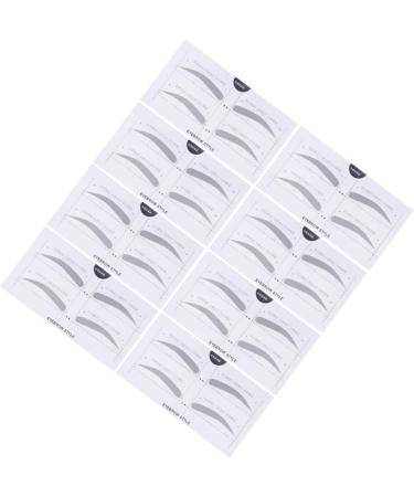 Didiseaon 2 Eyebrow Template with Strap Beauty Eyebrow Makeup Tools Eyebrow Stickers Portable A607 Card - Buy Online on SooperMarket.com
