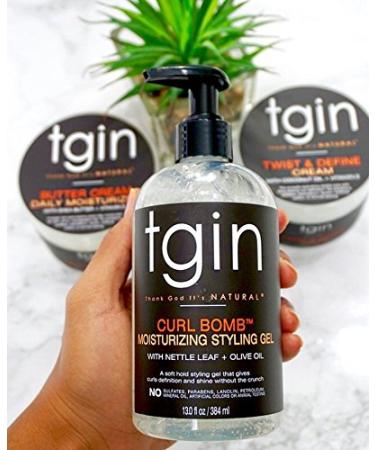 tgin Curl Bomb Moisturizing Styling Gel - 13 oz | For Natural, Dry, and Curly Hair - Buy Online on SooperMarket.com
