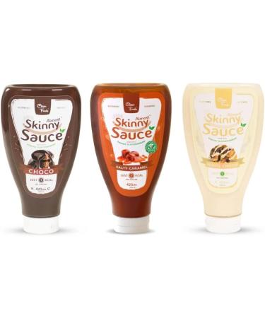 CleanFoods Almost Skinny Sauce Choco 9 x 425 ml I Chocolate Sauce e.g. for Pancakes Waffles I Only 26 Calories per 100 g Pack of 9 - Buy Online on SooperMarket.com
