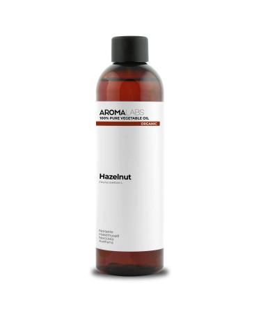 Organic - vegetable hazelnut oil - 250ml - 100% pure natural cold -pressed and from certified - aroma labs (French brand) 250 ml (1 Pack)