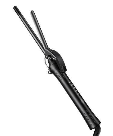 DSHOW Small Barrel Curling Iron 9mm Tourmaline Ceramic Barrel Curling Iron for Short/Long Hair 3/8 Inch Curling Wand Skinny Hair Curler Iron for Styling Black