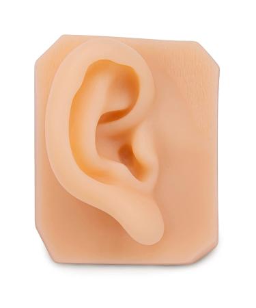 Nicfaky Soft Silicone Right Ear Model for Practicing Suture for Jewelry Display Silicone Ear for Teaching Instructions