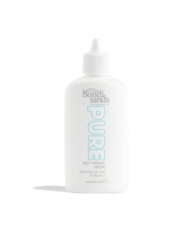Bondi Sands PURE Self-Tanning Drops | Buildable + Customizable, Enriched with Hyaluronic Acid, Fragrance Free, Cruelty Free, Vegan | 1.35 Oz/40 mL