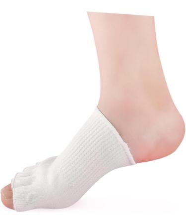 PLAFOPE 1 Pair Five Toe Gel Socks Dry Feet Gel Socks Fingerless Gloves Five Finger Socks Open Toe Socks Foot Moisturizing Socks Foot Spa Socks Open Toe Gel Socks Men Gel Feet Sock White - Buy Online on SooperMarket.com