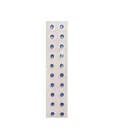 Blue Crystal Gem Stone Magnetic 24k Gold Bead Clear Tape Auricular Sticker Ear Seeds Ear Acupuncture