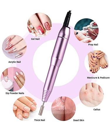 Grendly Electric Nail File Kit Protable Nail Drill Electric Manicure Tools for Home Use DIY Nail Art Nail Salon Silver - Buy Online on SooperMarket.com