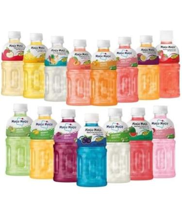 Mogu Mogu Fruit Juice Drink with Nata De Coco Gotta Chew 320ml (12 Bottles Random 6 Flavours) HALAL - Buy Online on SooperMarket.com