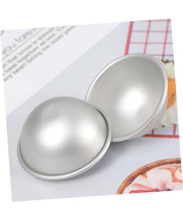 COHEALI Circle Stencil 4PCS soap molds food molds cake mold Aluminum Molds Bath Moulds cake pan puck 3d baking mold Silver medium - Buy Online on SooperMarket.com