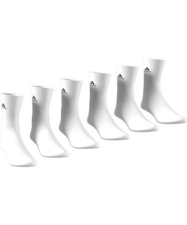Buy adidas Unisex Cushioned Sportswear Crew Socks - 6 Pairs (White/Black) | Best International Shipping - Buy Online on SooperMarket.com