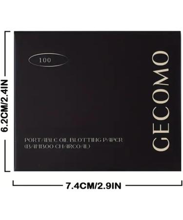 100pcs Bamboo Charcoal Oil Blotting Sheets - Portable Absorption Paper & Makeup Puff with Mirror Case for Oily Skin - Does Not Remove Makeup - Buy Online on SooperMarket.com