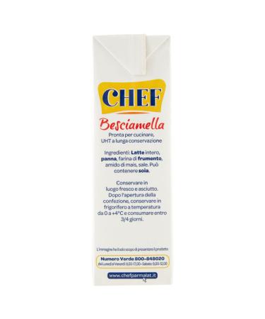 Chef Italian Besciamella Sauce 16.9oz - Pack of 2 | Imported from Italy - Buy Online on SooperMarket.com