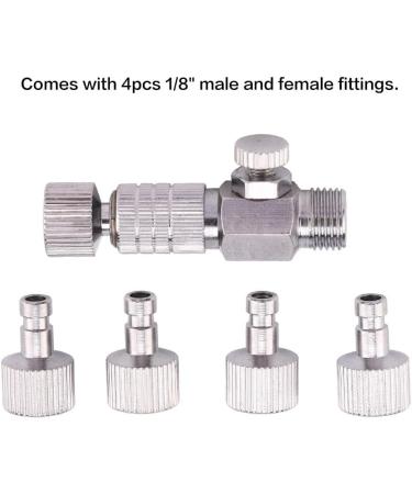 Yolispa Disconnect Adapter Airbrush Horse Quick Connecter Set 1/8'' Fittings Part with 4 Fittings2 Disconnect Adapter Brush Fitting Airbrush Horse Brush Fitting Set Brush Fitting Disconnect Adapt - Buy Online on SooperMarket.com