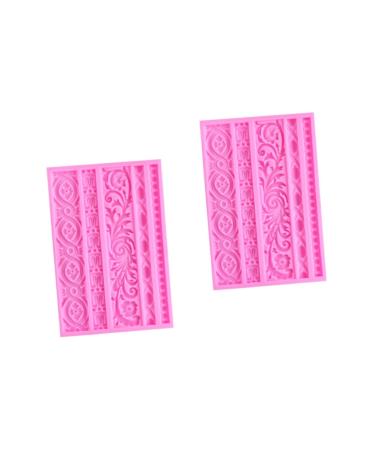 2pcs Silicone Cake Mold Silicone Candy Cake Lace Mold Silicone Cupcake Molds Wedding Cake Decor Silicone Chocolate Mold Cake Baking Sunflower Mold Pattern Silica Gel Baking Mold 19X12X1CMx2pcs