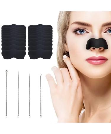INGJIA Blackhead Strips Nosestripes Blackheads Pore Strips Anti Blackhead Nose Strips Remove Blackheads and Impurities Pore Strips for Blackheads Plus Tool for Removing Blackheads