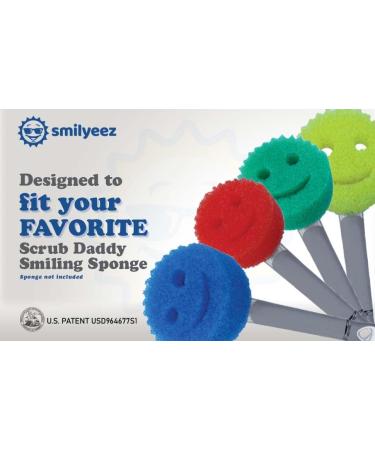Smiling Sponge Handle Soap Dispensing Handle for Scrub Daddy Sponge (White) - Second Generation - Buy Online on SooperMarket.com