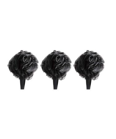 3Pcs Loofah Sponge Exfoliator Bath Ball Bathing Sponge Scrubbers Exfoliating Mesh Brush Mesh Pouf Shower Ball Nets Shower Ball body wash sponge Bathroom Accessories care net brush