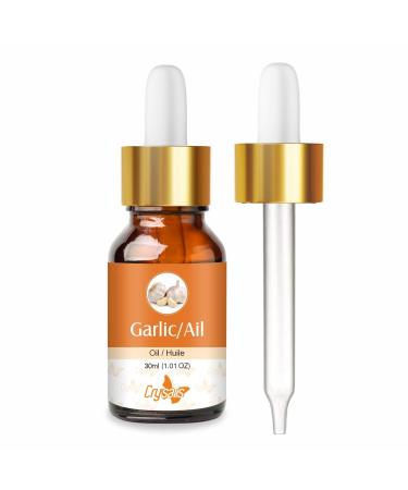 Crysalis Garlic (Allium Sativum) 100% Pure & Natural Undiluted Essential Oil Organic Standard/Steam Distilled Oil for Skin & Hair Body Nail Care DIY Cosmetics -30ML with Dropper External Use Only