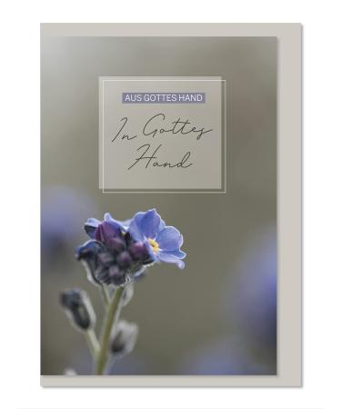 Grief hope/ in God's hand/ flower