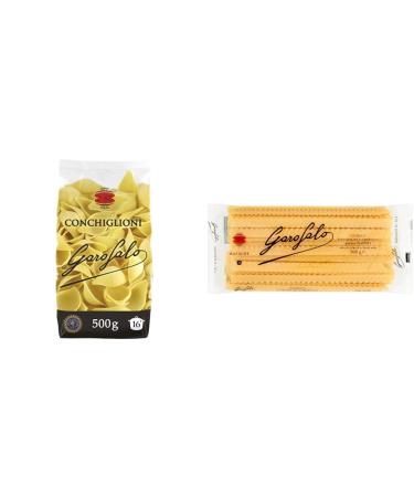 Garofalo Conchiglioni Pasta 500 Gram & Mafalde Pasta 500 g
