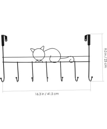 KOMBIUDA Wrought Iron Door Hook Coat Hangers Back Door Iron Hook Door Mount Coat Hook Cartoon Plate - Buy Online on SooperMarket.com