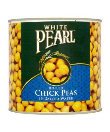 White Pearl Boiled Chick Peas in Salted Water - 2.55kg