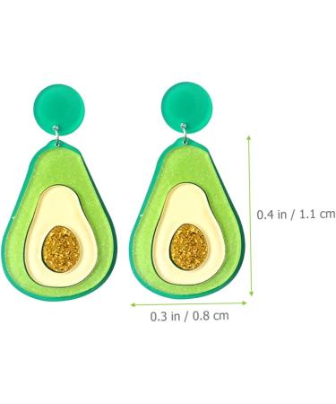Abaodam 4 Pairs Avocado Earrings Avocado Gifts Avacado Bridal Earrings for Wedding Fashion Earrings for Women Sushi Go Drop Earrings Avocados Accessories Acrylic Miss Personality - Buy Online on SooperMarket.com