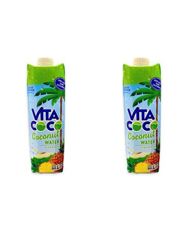 VITA COCO Coconut Water Tetra Pak Pineapple 1 Litre (Pack of 2)