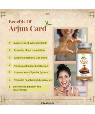 Arjun Card Ceylon Cinnamon and Cardamom Mix Arjun Card Powder 50 gm | Arjun Card Supports Healthy Heart Function Ayurvedic Tea-Green Cardamom- Bark - Buy Online on SooperMarket.com