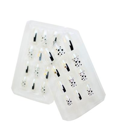 Dajidafu Press on Nails Removable Salon Artificial Manicure Patch Wearable Professional False Nail Tips Girls Supplies