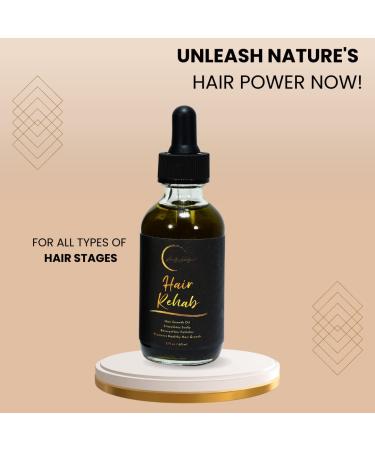 Keauty Lifestyle Hair Rehab Hair Growth Oil - Stimulates Hair Follicles for Stronger, Thicker & Healthier Hair - 10 Essential Natural Oils - Proven Results - 24 Fl Oz - Buy Online on SooperMarket.com