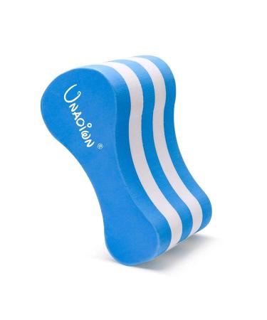 UNAOIWN Pull Buoy EVA 5-Layer Leg Float for Swimming Pool Training Aid and Swimming Stroke for Adults and Beginners Blue