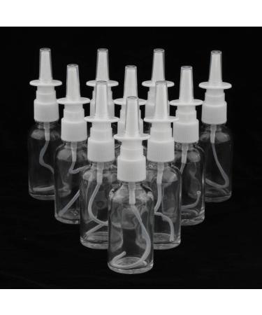 Milageto 10 Bottles Glass Sprayer Bottle with Swivel Bar Design for Mouth/Nasal Clear 3.2 x 12.4 cm - Buy Online on SooperMarket.com