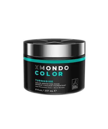 XMONDO Color Turquoise Depositing Mask & Semi-Permanent Turquoise Dye | Infused with Bond Booster Technology & Hyaluronic Acid for Nourishment Revitalization & Repair Vegan Formula 8 Fl Oz 1-Pack