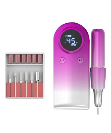 QUR Electric Nail Drill for Acrylic Gel Nails Manicure Pedicure Polishing Shape Tools for Home Salon Use Multifunctional B